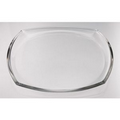 Clear Glass Square Centerpiece Dish